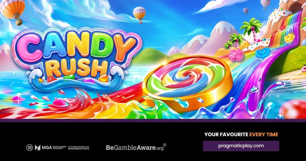 Pragmatic Play Candy Rush officiel release-grafik
